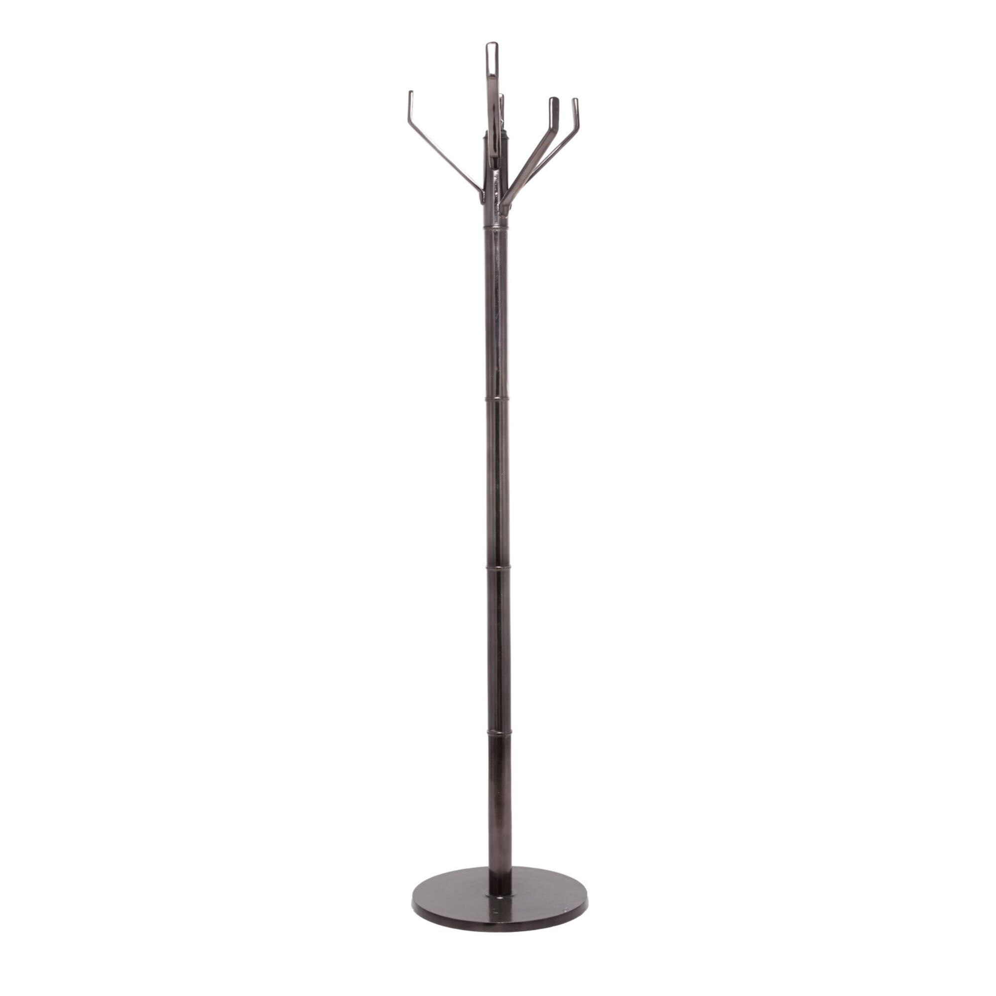 The Novogratz Black Aluminum Contemporary Coat Rack, 68" x 15" x 15"